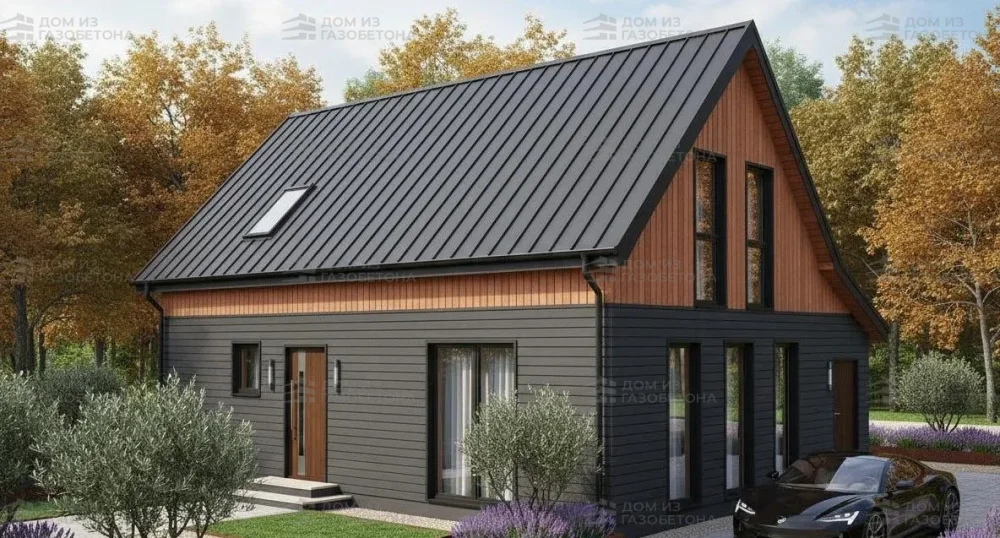 Проект Двухэтажный дом 10 на 8, 94 м2