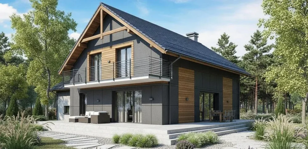 Проект Двухэтажный дом 16 на 12, 258 м2