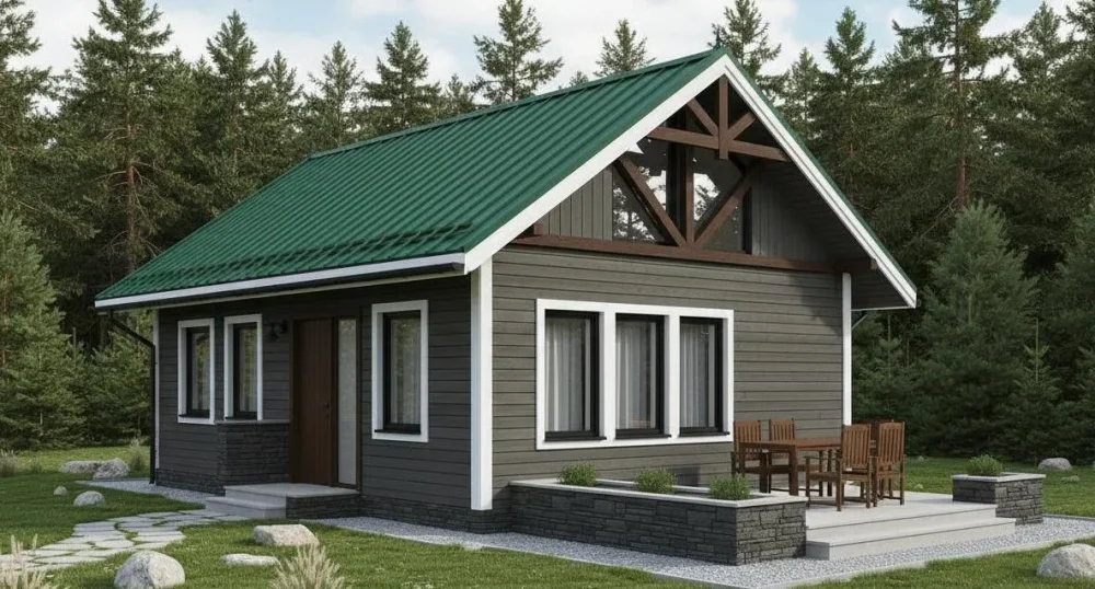 Проект Одноэтажный дом 9 на 7, 50 м2