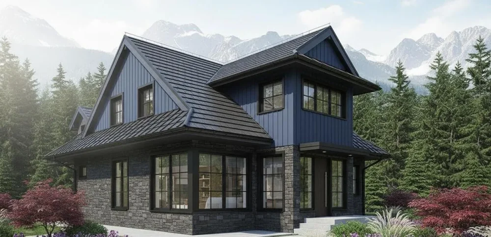 Проект Двухэтажный дом 15 на 9, 218 м2