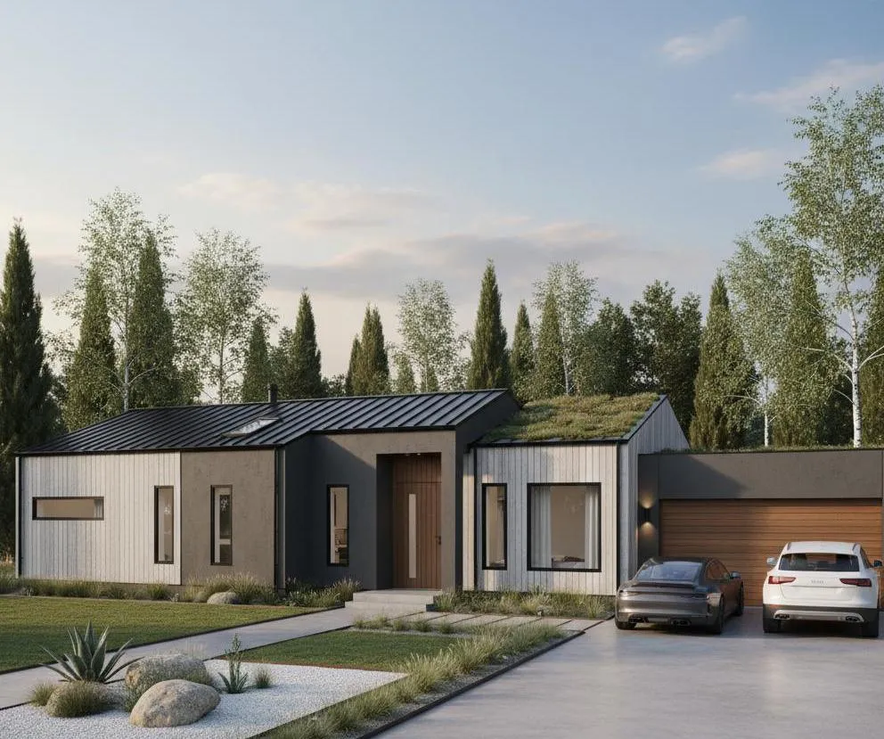 Проект Одноэтажный дом 16 на 18, 190 м2