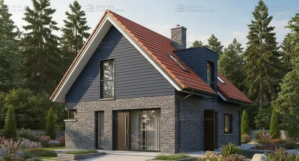 Проект Двухэтажный дом 8 на 11, 108 м2