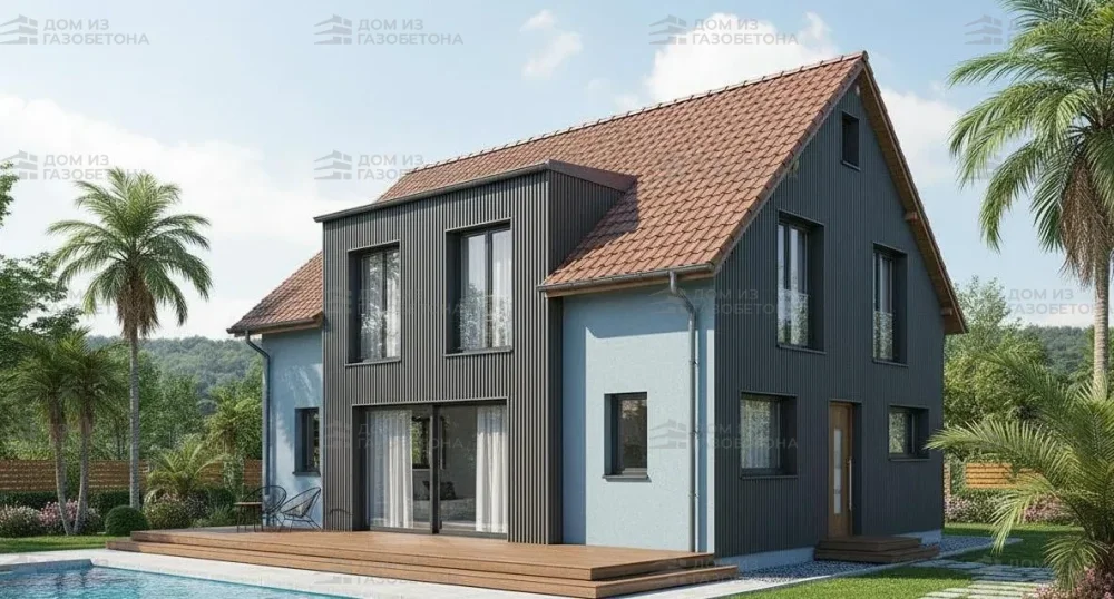 Проект Двухэтажный дом 12 на 13, 179 м2